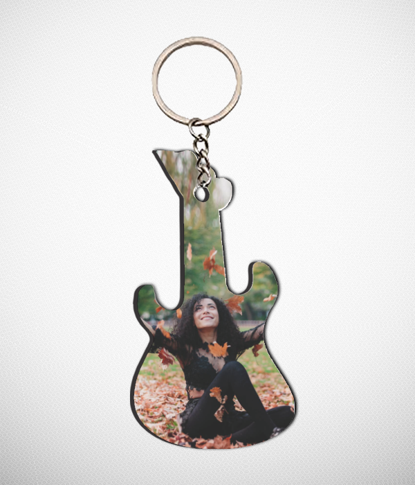 Guitar Shape Keychain